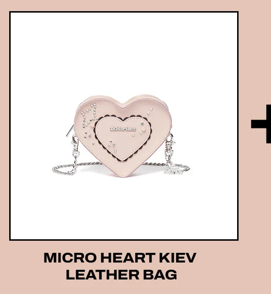 Micro Heart Kiev Leather Bag