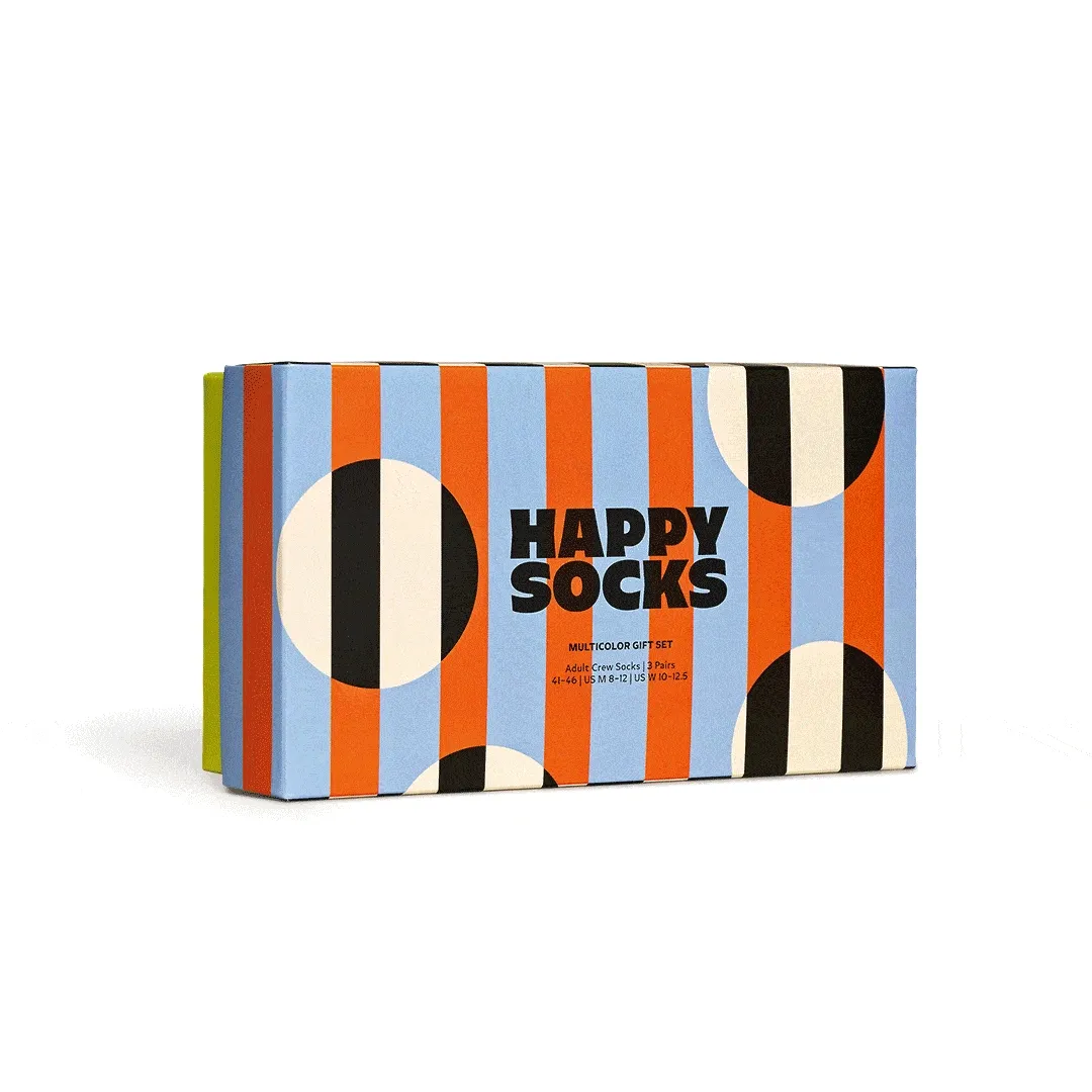 3-Pack Multicolor Socks Gift Set