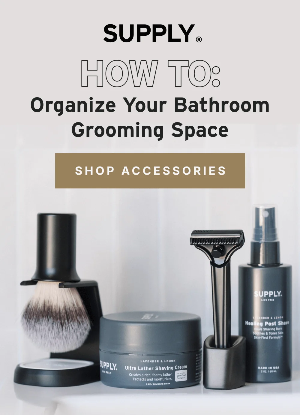 Organize Your Bathroom Grooming Space [ Shop Accessories ]