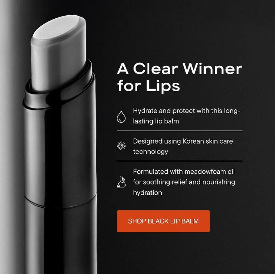 A clear winner for lips. Harry's Black Lip Balm