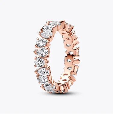 Alternating Sparkling Band Ring