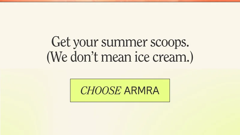 Get your summer scoops. (We don’t mean ice cream.)