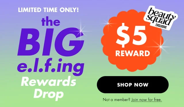 the BIG e.l.f.ing Rewards Drop