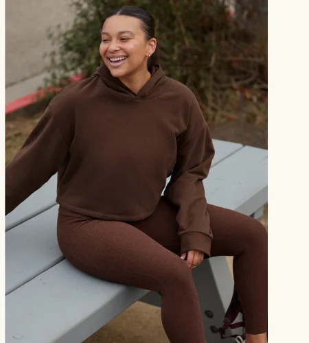 Happiness Cropped Hoodie