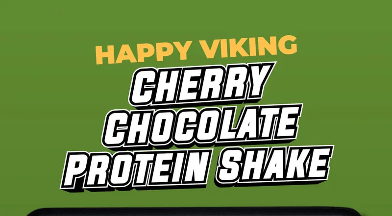 Cherry Chocolate Protein Shake