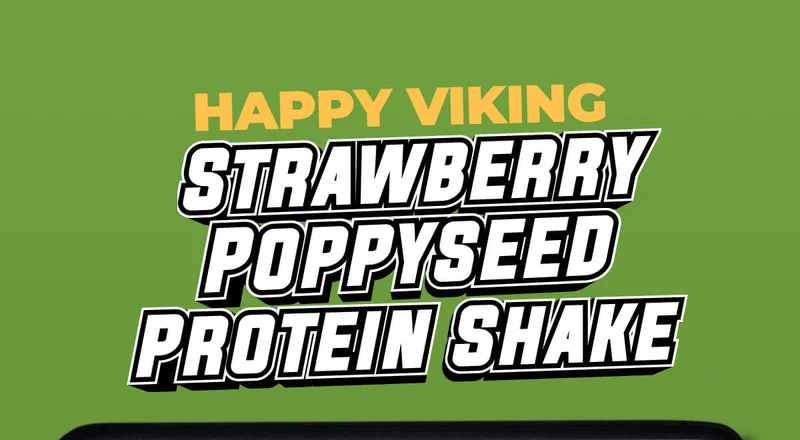 Strawberry Poppyseed Protein Shake