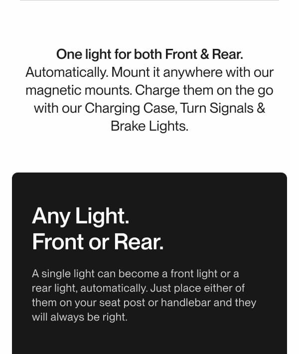 Text section explaining that the Smart Light Pro Dual works as both a front and rear light with magnetic mounts.