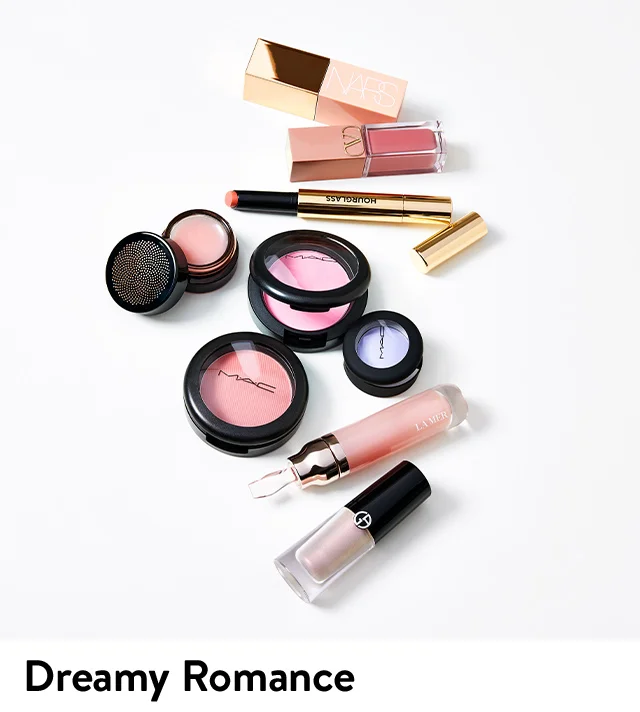 A selection of makeup from various brands.