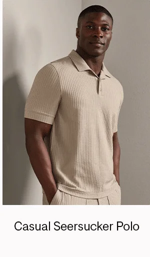 Casual Seersucker Polo