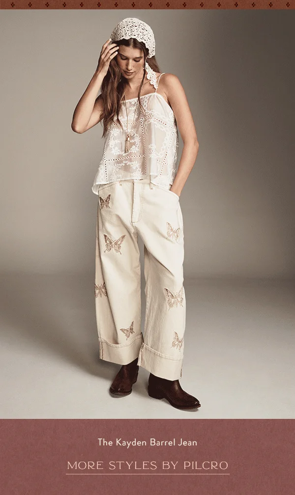 the kayden barrel jean, more styles by pilcro