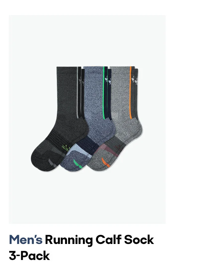 Men's Running Calf Sock 3-Pack