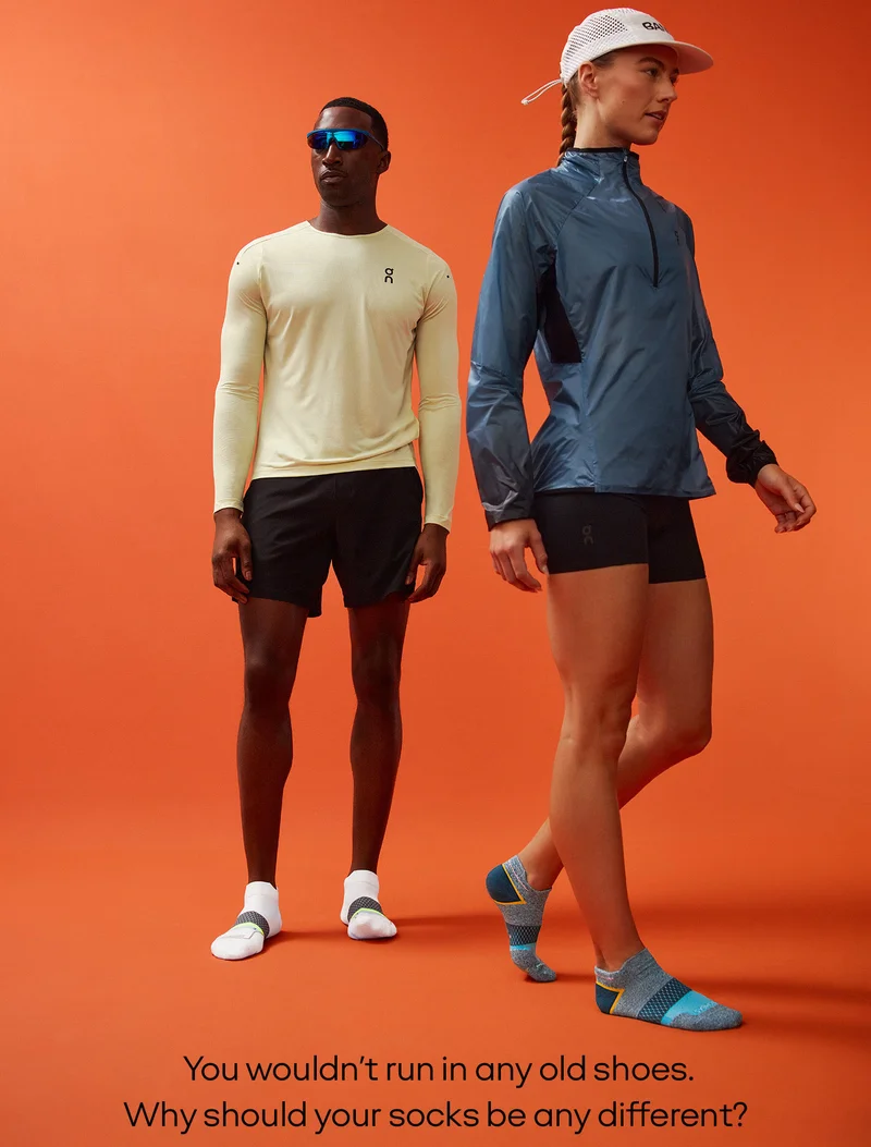 You wouldn't run in any old shoes. Why should your socks be any different?