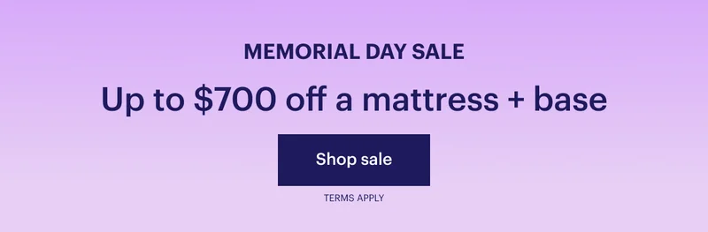 Up to $700 off a mattress + base