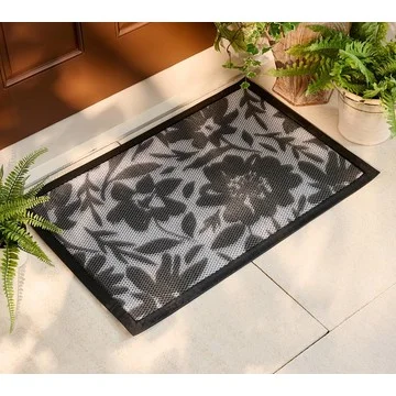 Bernini 2'x3' Aqua-Terra Indoor Outdoor Patterned Dirt Trapping Mat