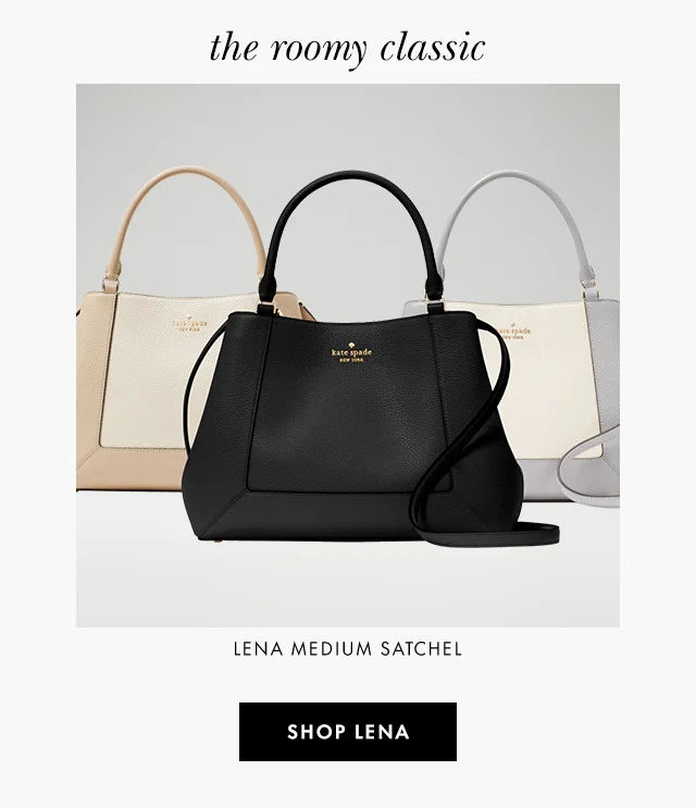 the roomy classic LENA MEDIUM SATCHEL SHOP LENA