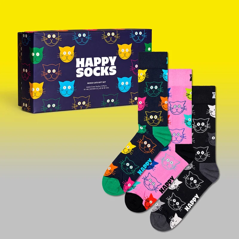 3-pack Mixed Cat gift set