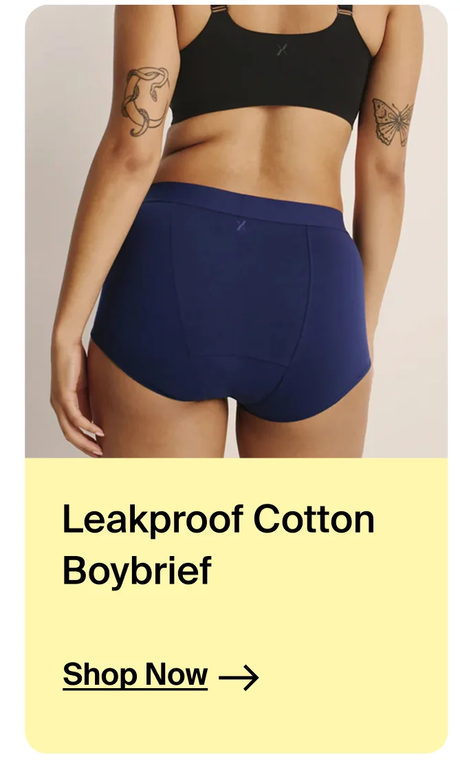 Leakproof Cotton Boybrief. Shop Now→