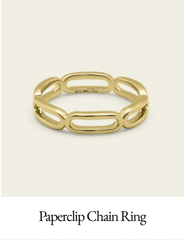 Paperclip Chain Ring