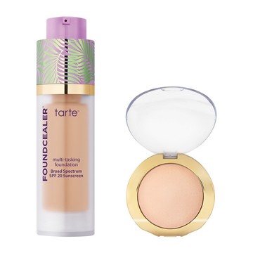 tarte Foundcealer Foundation & Shape Tape Glow Powder