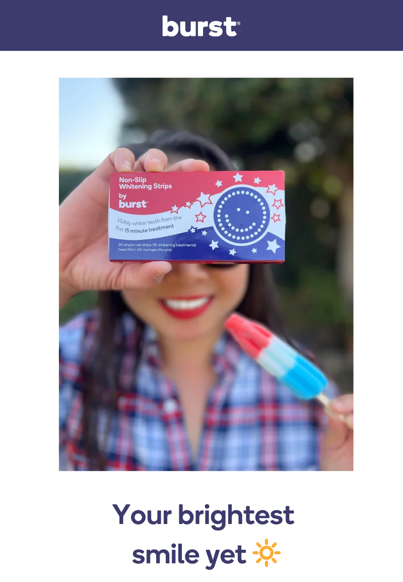 Brighten your smile and support veterans with our special Fourth of July Whitening Strips!