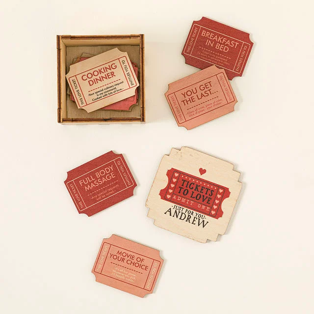 Personalized Ticket to Love Box