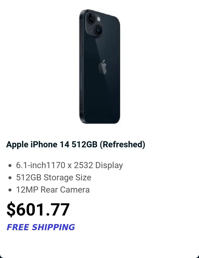 Apple iPhone 14 512GB (Refreshed)