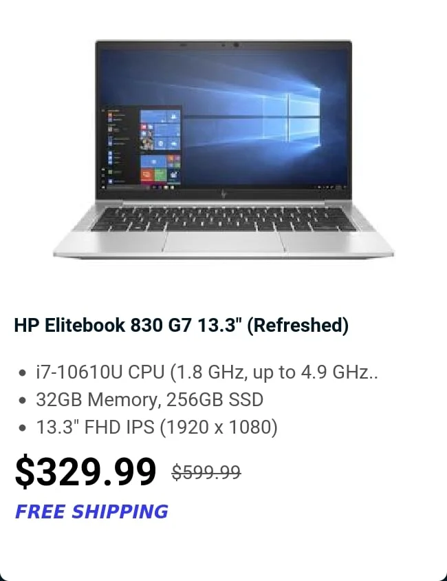 HP Elitebook 830 G7 13.3