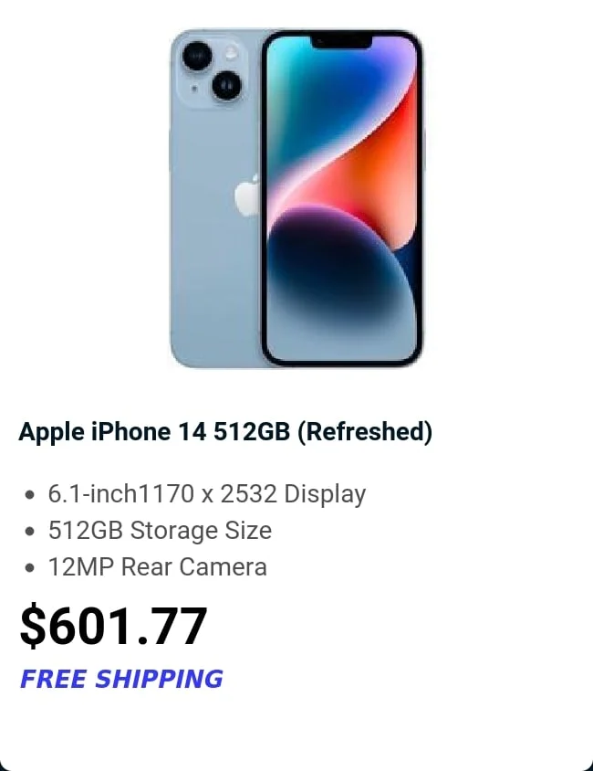 Apple iPhone 14 512GB (Refreshed)