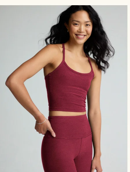 Spacedye Slim Racerback Cropped Tank