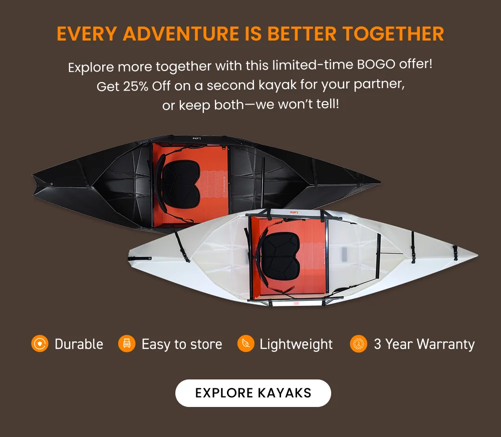 Double The Adventure: Buy a Kayak, Get One 25% Off Double The Adventure: Buy a Kayak, Get One 25% Off