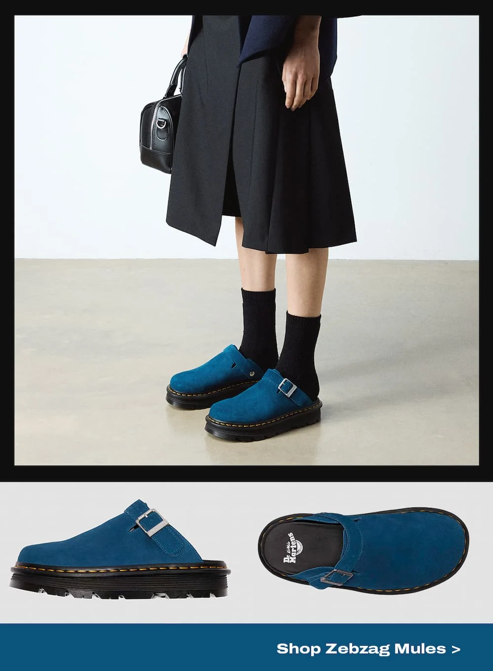Zebzag Suede Slingback Platform Mules