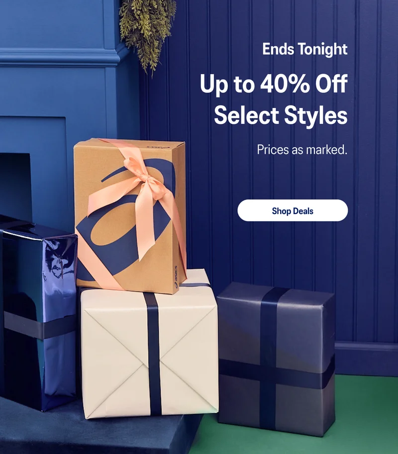 Up to 40% Off  Select Styles