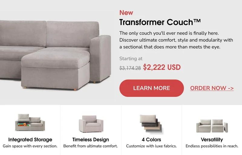 Transformer Couch