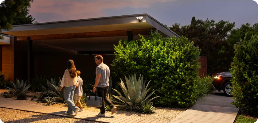 Person getting a delivery at home
