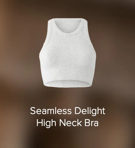 Seamless Delight High Neck Bra