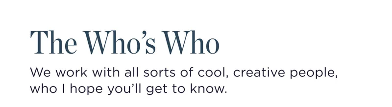The Who's WHo
