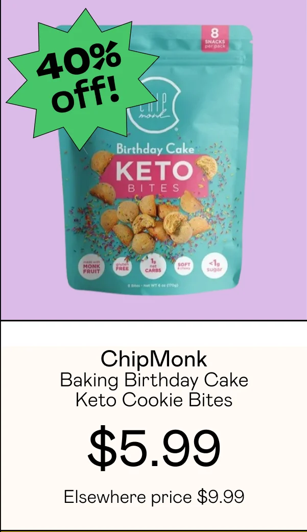 Baking Birthday Cake Keto Cookie Bites