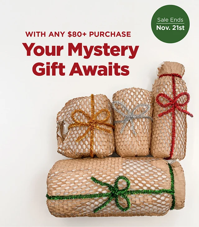 Free Mystery Gift with Orders $80+