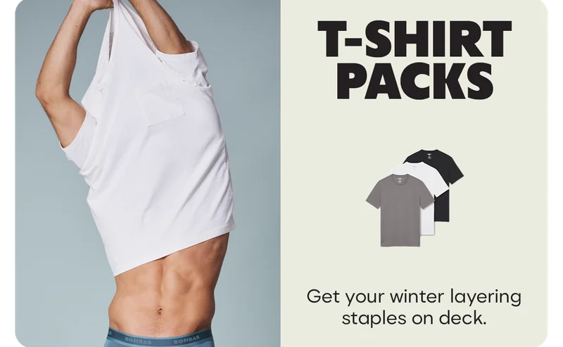 T-SHIRT PACKS | Get your winter layering staples on deck.