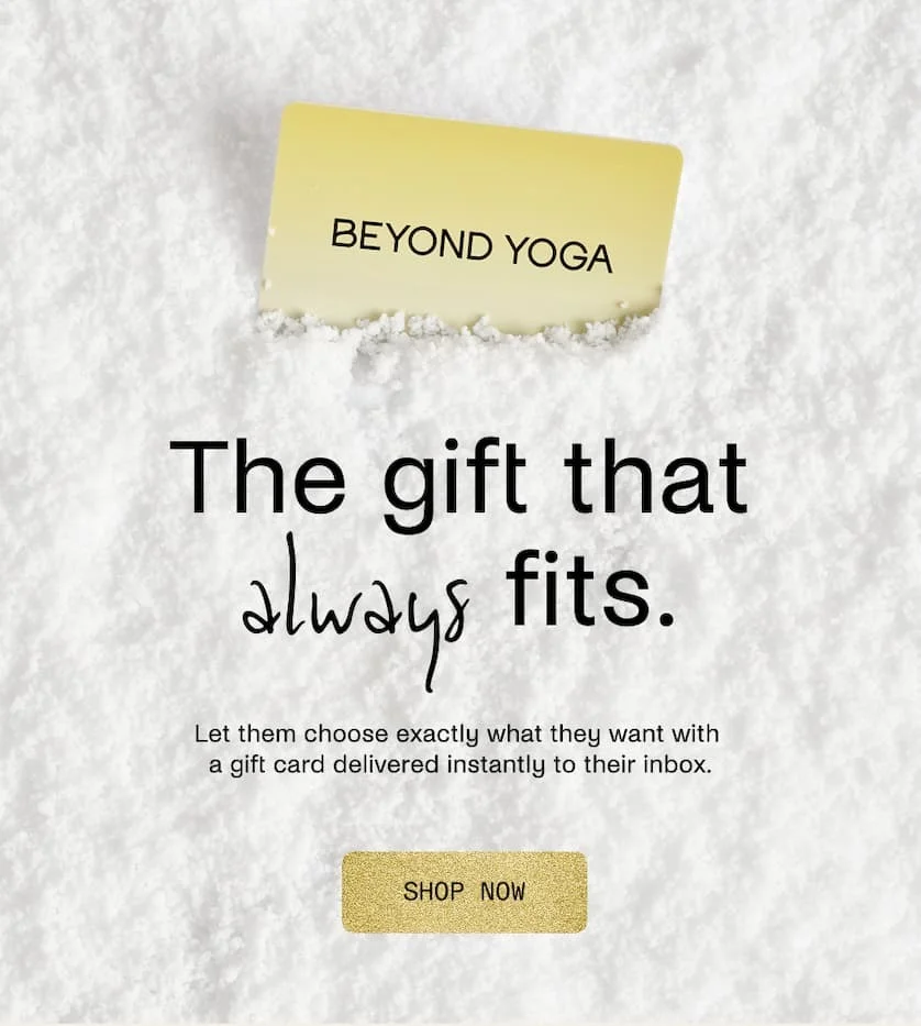 The gift that always fits.