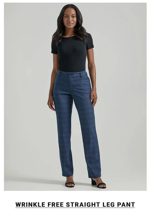 Wrinkle Free Straight Leg Pant