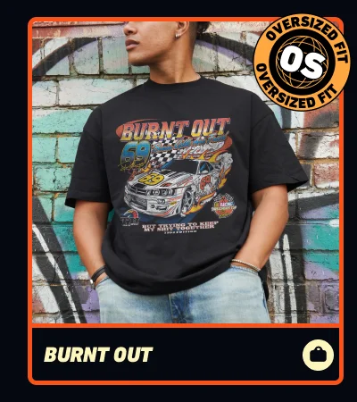 Burnt Out Oversized Tee