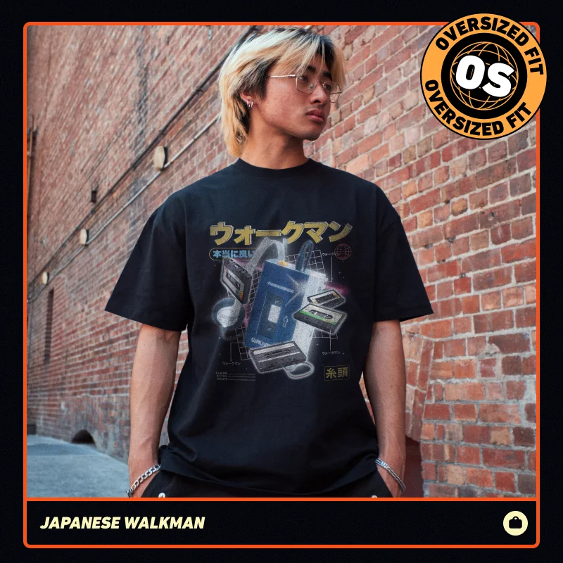 Japanese Walkman Oversized Tee