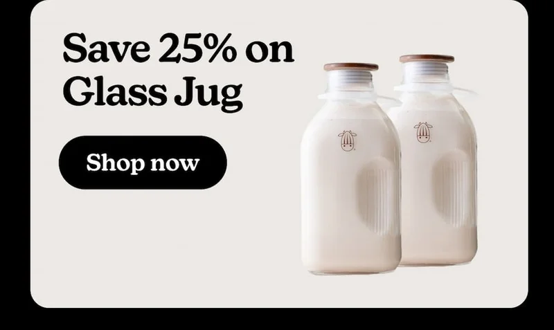 Save 25% on Glass Jug