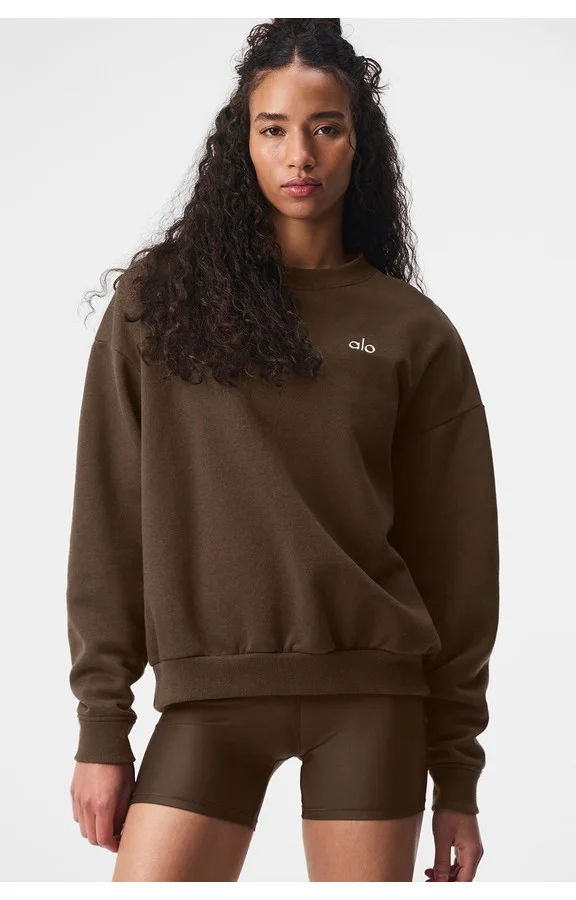 Accolade Crew Neck Pullover - Espresso - Espresso / XXS
