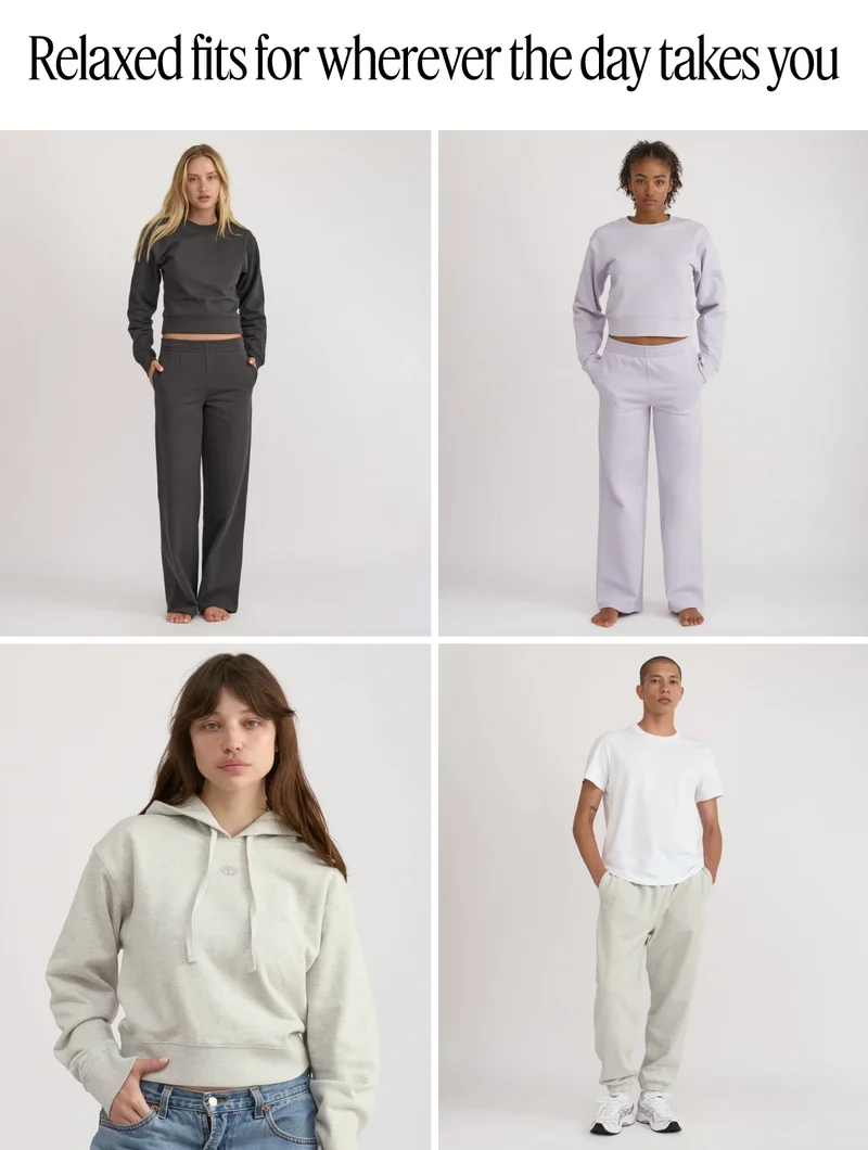 Relaxed fits for wherever the day takes you