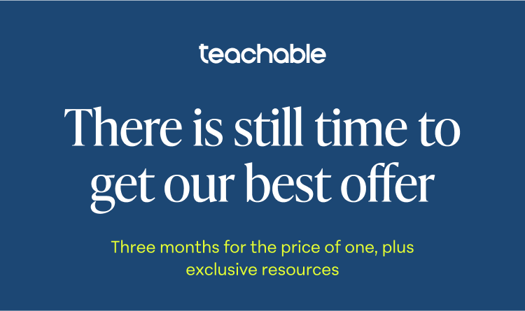 There is still time to get our best offer