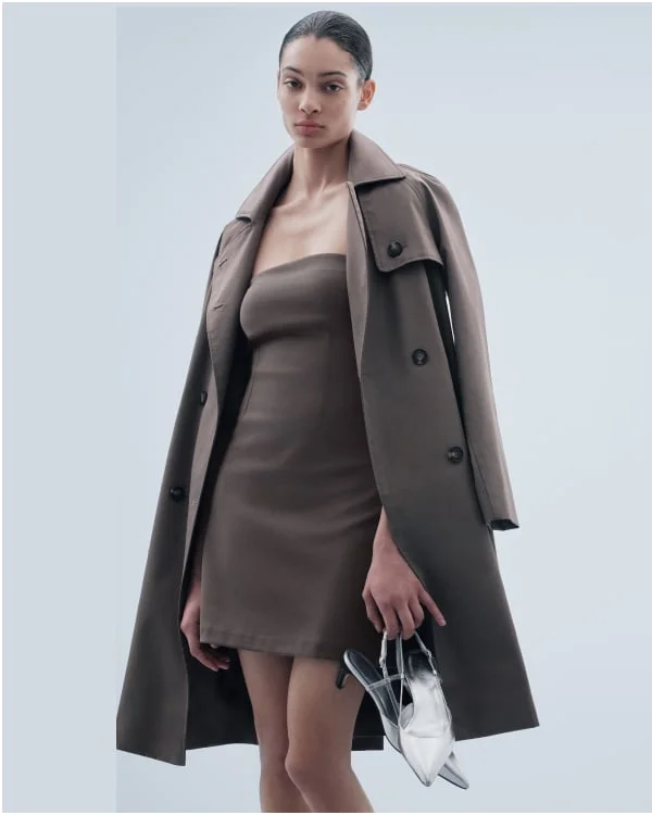 [Image]The Dream Strapless Mini Dress | Deep Taupe