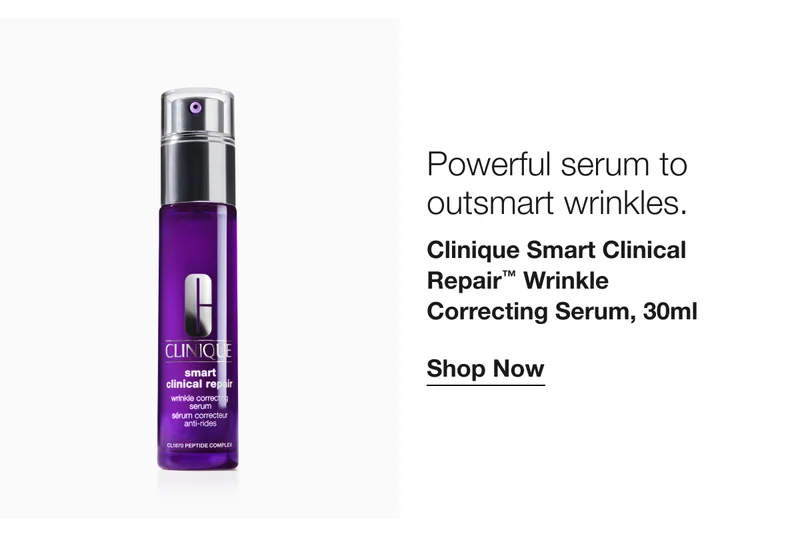 Powerful serum to outsmart wrinkles. | Clinique Smart Clinical Repair™ Wrinkle Correcting Serum, 30ml | Shop Now