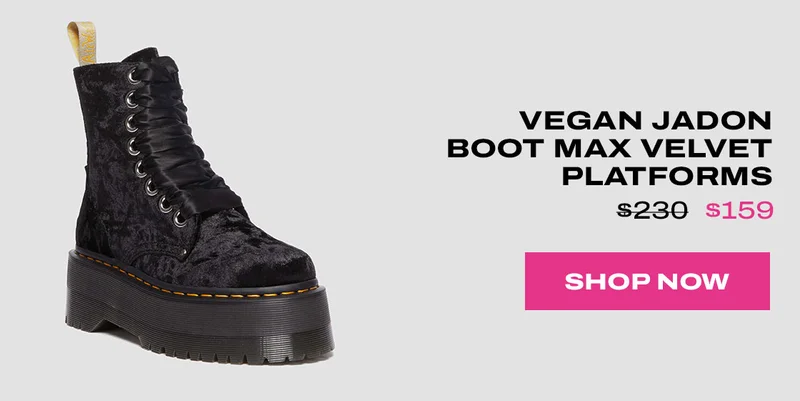 VEGAN JADON BOOT MAX VELVET PLATFORMS